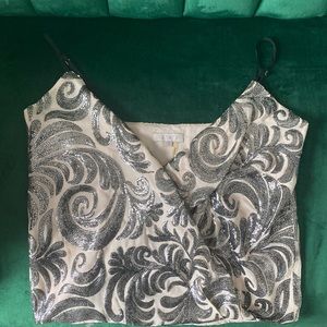 Sparkle wrap tank top